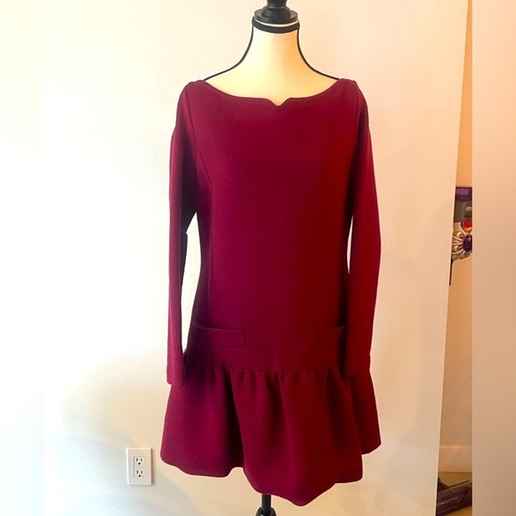 Victoria Beckham Dresses & Skirts - Victoria Beckham Burgundy Dress